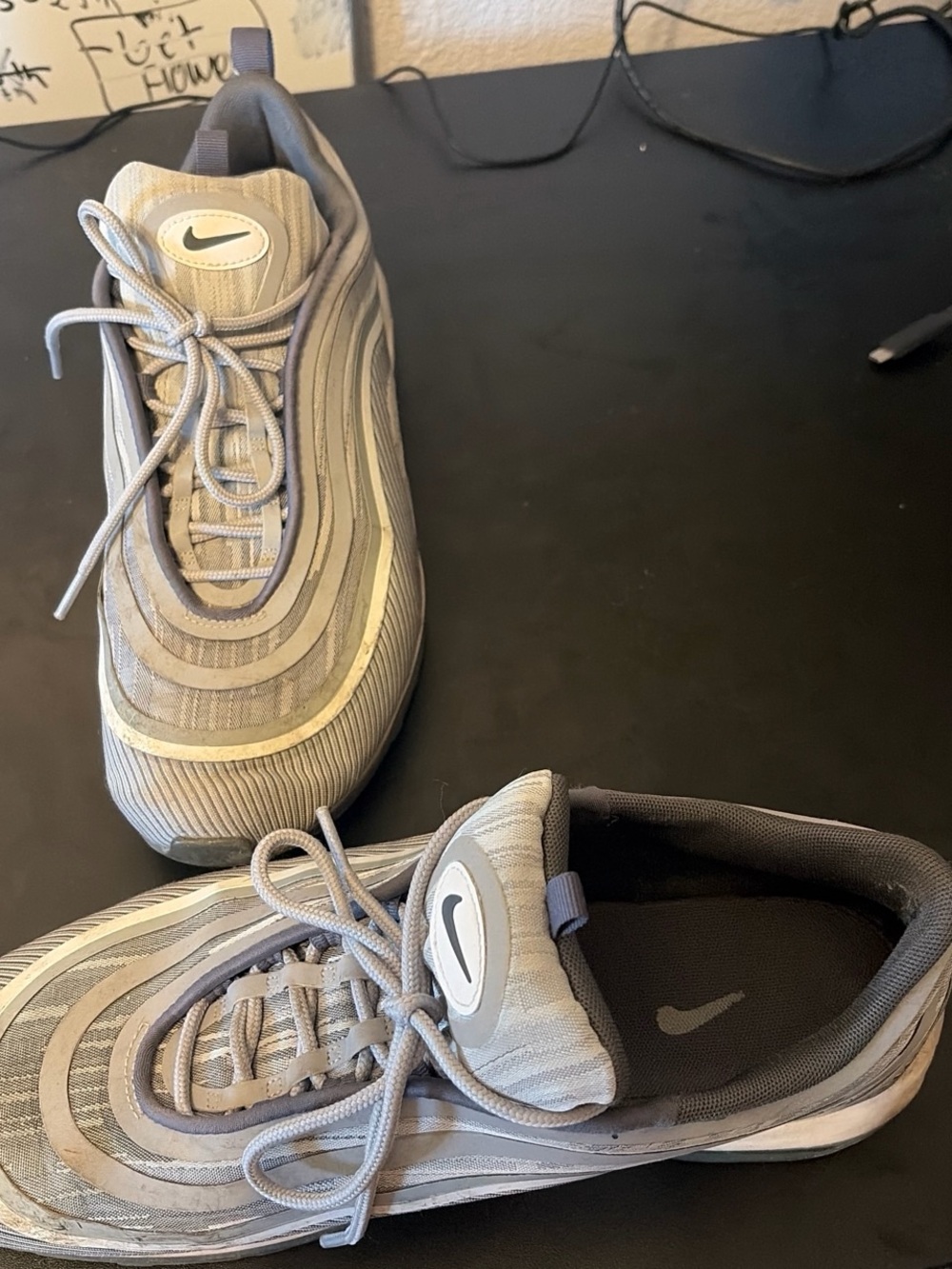 Nike Men's air max 97’s Gray Layered Sneakers